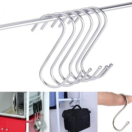 Multifunktionell S-krok 10-pack 9cm