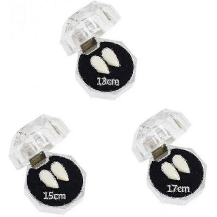 3 Par Vampyrtenner/Braketter, 3 Størrelser A