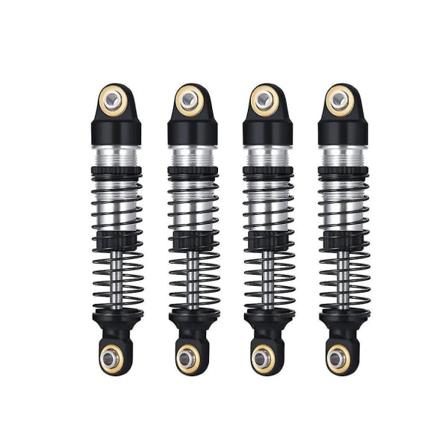 4 stk metalldempere for Trx4m -4m 1/18 Rc Crawler Bil Oppgraderingsdeler, svart