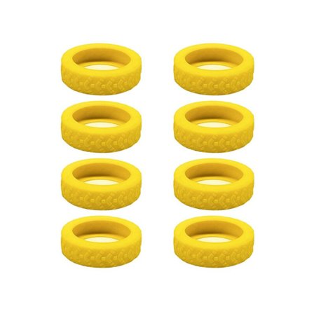 8 stk. Bagagehjulbeskyttere Kuffert Hjulbeskytter GUL