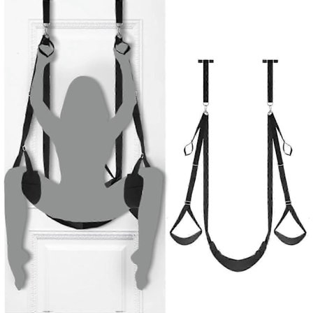 2025 Ny dörrswing med sits, justerbara remmar, lämplig för vuxna par, rymmer 136 kg.