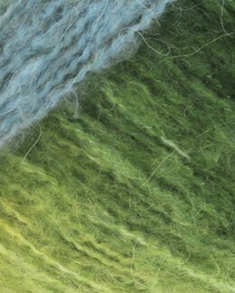 Garn Twisty Air Grün multi