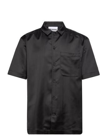 Summer Shirt Kortermet Skjorte Svart HAN Kjøbenhavn*Betinget Tilbud