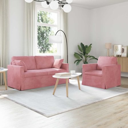 Soffa 2 pcs Rosa