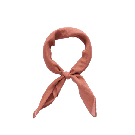 John Henric Cotton Solid Bandana Kostymtillbehör Herr Brun ONESIZE