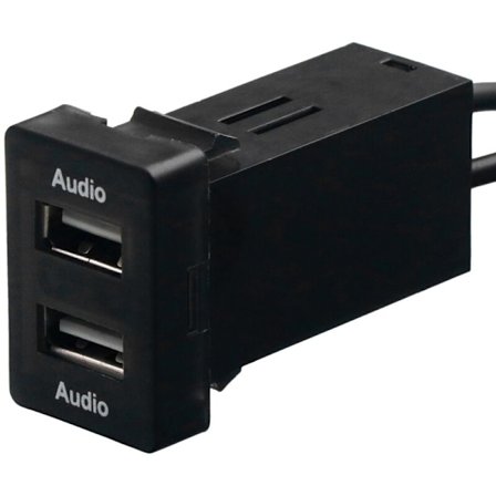 Bil USB-lydindgangsstik Dual Interface Passer til Yaris