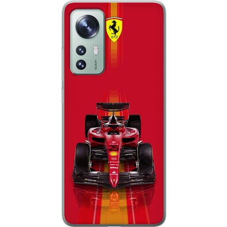 Yhteensopiva Puhelinkuori Xiaomi Xiaomi 12 Ferrari Formula 1 -auto ikonisessa punaisessa muotoilussa urheilullisella tarkkuudella