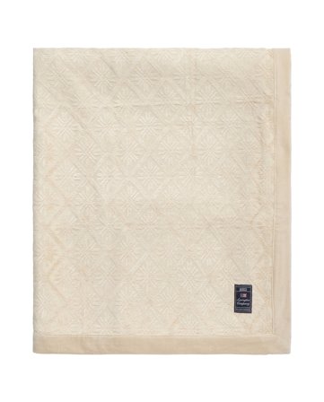 Lexington Jacquard Tagesdecke Viskose/Baumwolle, Hellbeige