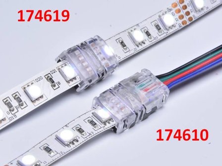 SYNERGY LED FLEX Strip zub. Easy Connect Strip to strip Joint 10mm RGB