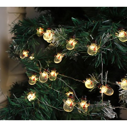 Julsträngljus 3 meter 20 LED Snögubbe Fairy Lights