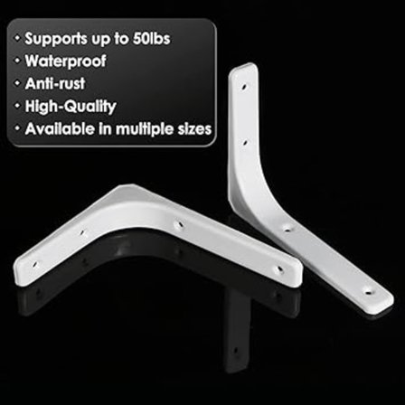 Hylla Bracket Hörnbeslag Vinkelbeslag Hylla Stöd Väggfäste