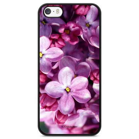 Bjornberry Skal iPhone 5/5s/SE (2016) - Lila Vårblommor