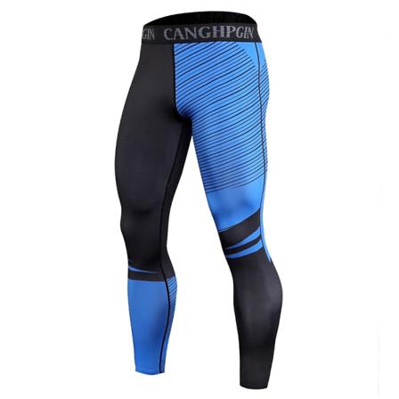 Herr Camouflage Elastiska Midja Leggings Snabbtorka Byxor