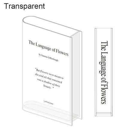 Ny Klar Bok Vase Bok Vaser TRANSPARENT TRANSPARENT