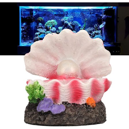 Akvariedekoration i form av snäcka, luftbubblande dekoration med syrebubbla i harts