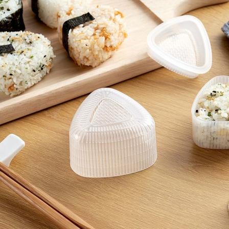 2 stk. Form (stor) for japansk Onigiri-maker, trekantformede sushiformer, Nigiri Nori-risformer