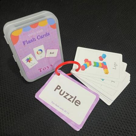 Montessori Baby Lär dig kognitiva engelska Word Card Flashcards