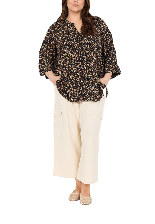 Wasabi Concept Wa-Melina 2 Blouse Blusar Dam Brun +M