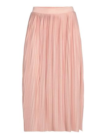 Vipliss Hw Plisse Midi Skirt Knælang Nederdel Lyserød Vila