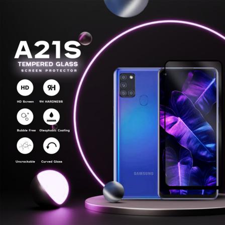 Samsung Galaxy A21s -Härdat Glas 9H-Super Kvalitet 3D Skärmskydd