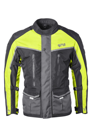 Motorradjacke GMS Twister Neo WP Schwarz/Fluo Gelb S