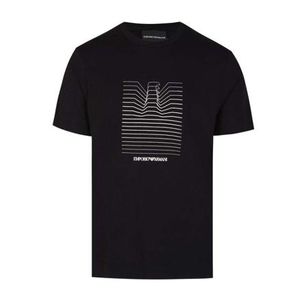 Emporio Armani - T-shirts - Svart - Herr - Storlek: M, Herr, Storlek: M