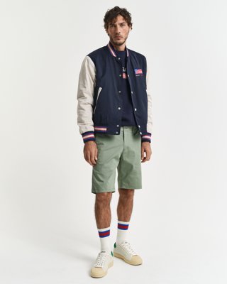 GANT - Slim fit sportshorts til herre kalamata green