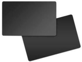 Zebra CARD FOOD SAFE PVC 30 MIL 500 BOX BLACK/BLACK MATTE CARD