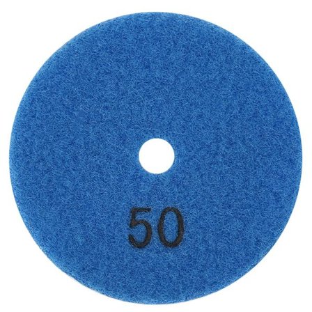 3 tommer rund diamantpoleringspude, granit, marmor, vådt poleringsværktøj, 50 korn