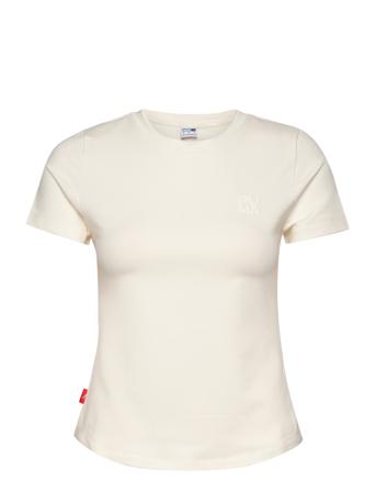Infuse Slim Tee T-shirt Top Creme PUMA