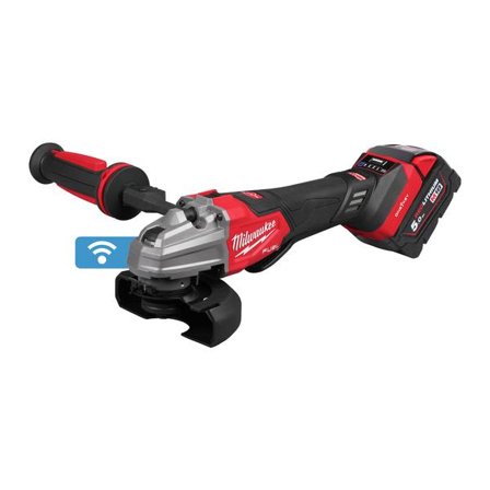 Milwaukee M18 FSAGSVO125X-502X Vinkelsliper med batteri og lader, Maskiner