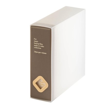 24 CD-oppbevaringsetui, ripebestandig CD-holder som beskytter plater mot støv