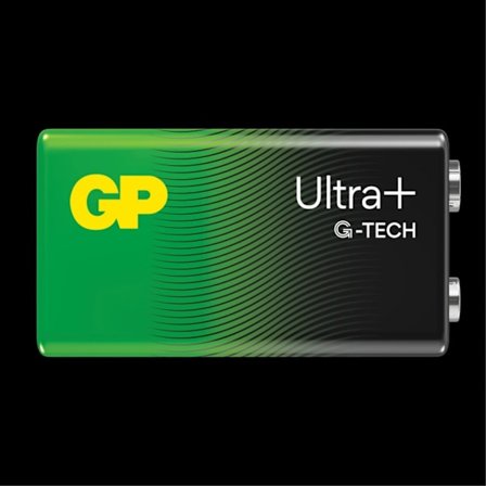 GP Ultra Plus Alkaline 9V batteri, 1604AUP/6LF22, 1-pack