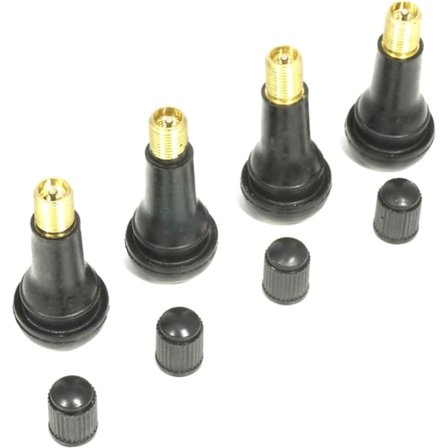 4-delad uppsättning av insticksdäckventiler, 51 * 19mm