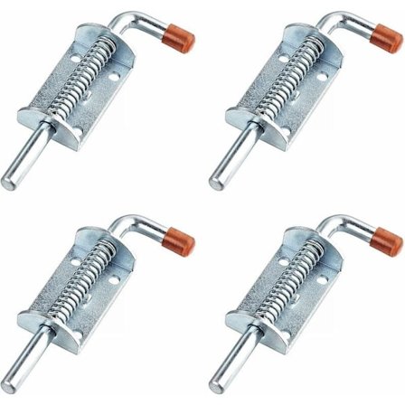 4 st Trailer Modifieringstillbehör Dragkedja Drag 10mm Tjockt Trailerhandtag Fjäderspänne UTV Trailerlås (Silver, En Storlek)