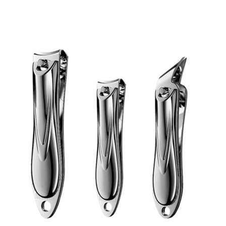 3 stk. neglesaks, kraftig neglesaks tåneglsaks med boks rustfritt fingernegls tånegls menn og kvinner grå
