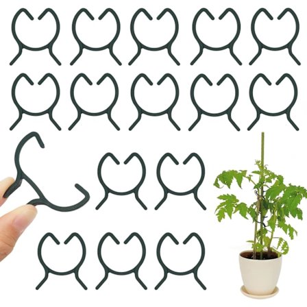100 stk. Plantestøtteklips, tomatklips, klatreplante-klips, utendørs plantefesteklips, hageklips, for frukt, grønnsaker