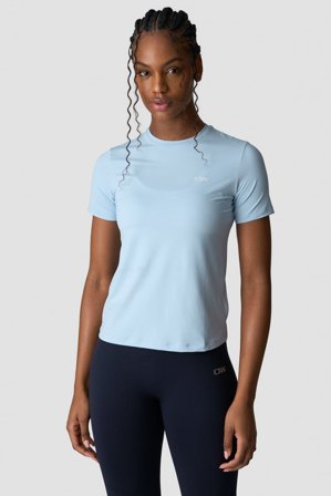 Training High Neck T-Shirt Wmn Arctic Blue