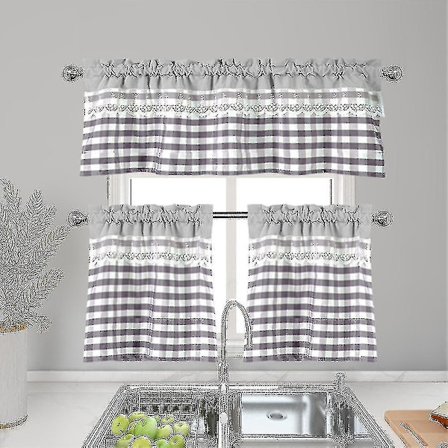 Køkkengardiner Dekoration Vinduesgardin Luksus Cafe Kappe Topper Gardiner-hs