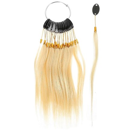 30 stk Hårfarge Ringer Prøver Menneskehår Testing Hårfarge Prøver Ekte Hårfargekart