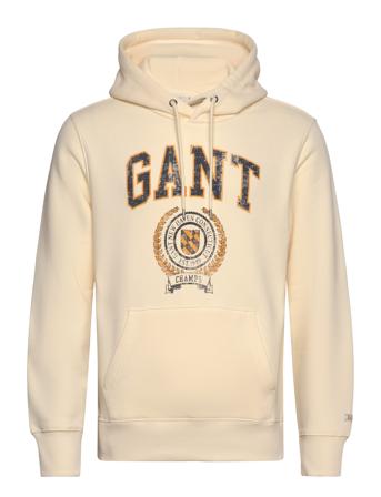 Front Graphic Sweat Hoodie Tops Sweatshirts & Hoodies Hoodies Cream GANT