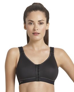 Urheiluliivit edestä kiinnitettävät Active frontline open Musta-B85-Anita