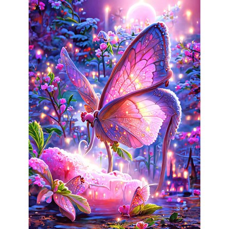 30x40cm 5D DIY Diamantmaleri Full, Série de PapillonM, DIY Diamo