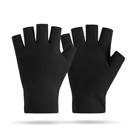 Naisten Develvet Half Finger -k sineet toimistoon Musta