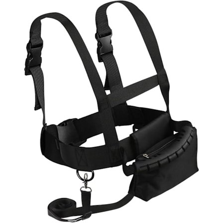 Ski- og snowboardsele til børn - Sort, Ski-sele med Deta-Perfet