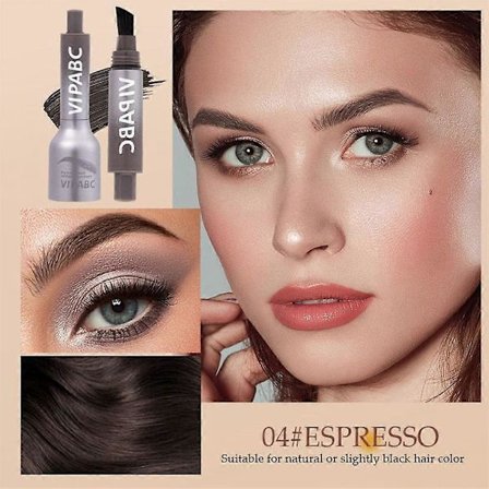 VIPABC Naturligt Udseende Øjenbrynsfarvecreme med Fin Børstespids for Vandfast Langvarig Form og Flere Nuancer