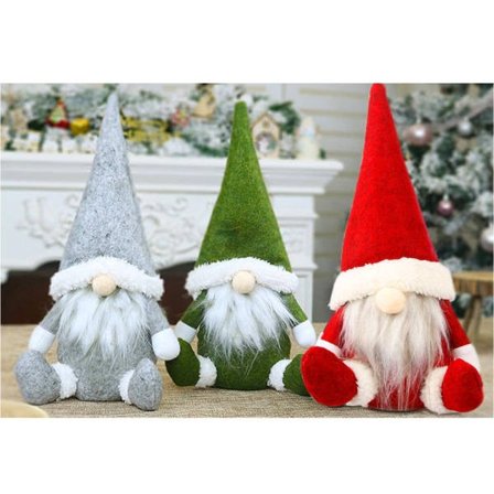 IC Jultomtar Plyschdekorationer - Handgjorda Svenska Tomtar