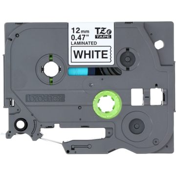 ETIKETTBÅND SORT/HVIT 12MM