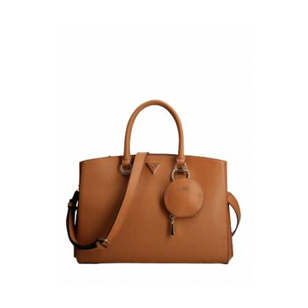 Guess Borsa Alexie lrg girlfriend satchel 3 comparti Bs22Gu166 Vg841607 Brun, Dame Håndtasker, Størrelse: ONE Size