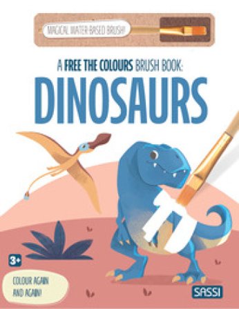 Dinosaurs. A free the colours brush book. Ediz. illustrata. Con magical water-based brush
